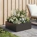 Maison Exclusive - Pot de plante de jardin, noir, 60 x 60 x 20 cm, en acier laminé à froid