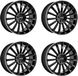 Carmani 4 jantes, 17 pouces, modèle Fritz, 8.5x20 ET48, 5x112, adapté pour Audi Q3 et TT