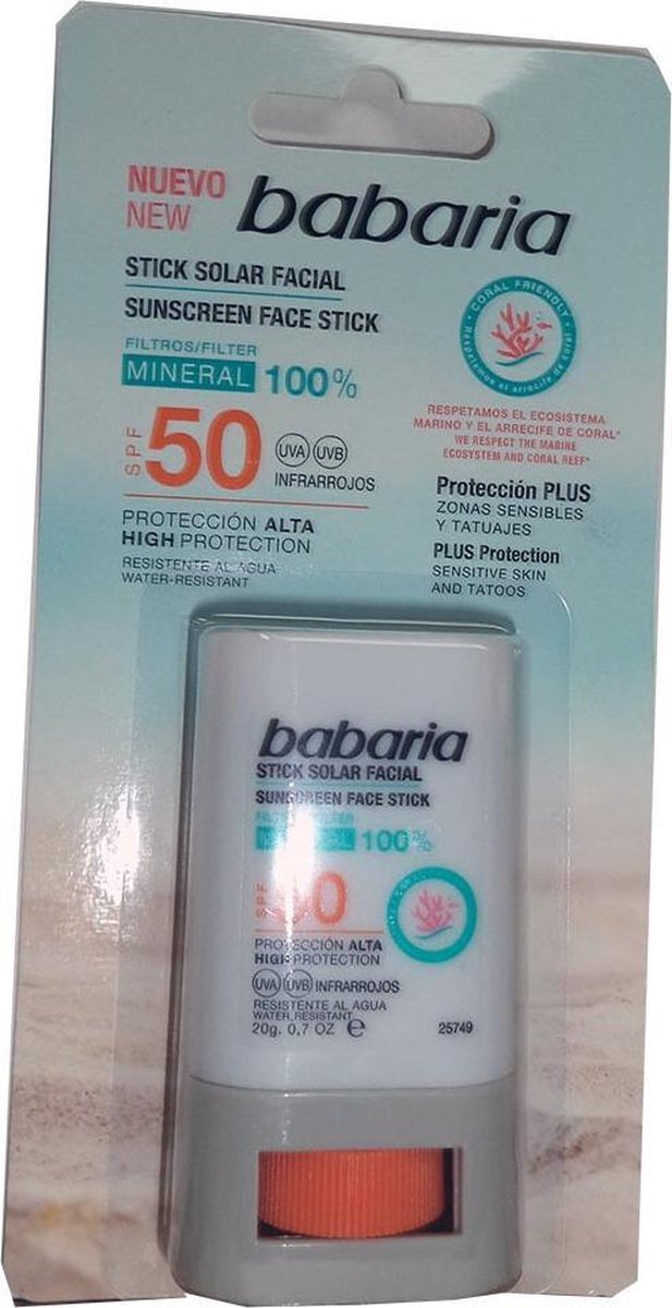 Babaria SUNSCREEN STICK SPF50 20GR