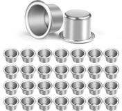 Merkloos Dailygoods - Mini Kaarsenhouder voor Staafkaarsen - 30 Stuks Zilveren Kandelaren