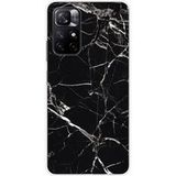 Xiaomi Bedrukt siliconen hoesje compatibel met Xiaomi Redmi Note 11 5G, Xiaomi Redmi Note 11S 5G Marbre noir