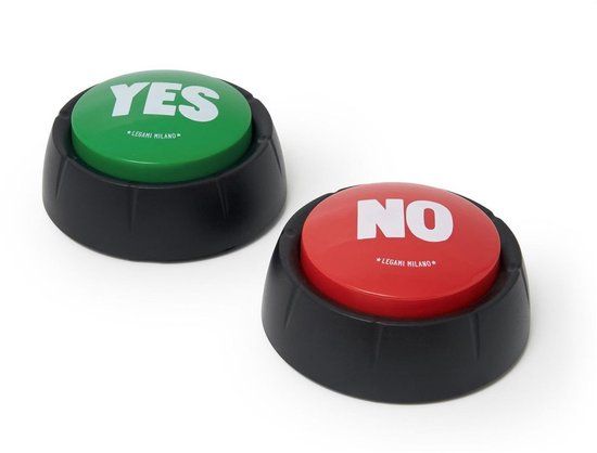Legami Yes and No Buttons