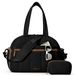 Sac de week-end en velours côtelé Noir Medium