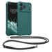 kwmobile telefoonhoesje geschikt voor Apple iPhone 18 Pro Max / iPhone 17 Pro Max - Hoesje van siliconen met telefoonkoord - In petrol