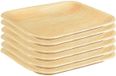 Papstar Pure wegwerp servies borden - 6x stuks - vierkant - 18 cm - biologisch afbreekbaar