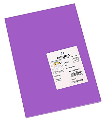 Canson Iris Vivaldi A3 185 gsm Glad Kleurpapier - Licht Grijs 185 g/m² A3-29.7x42cm Violet