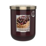 HEART & HOME - Geurkaars op basis van natuurlijke sojawas voor thuis - Groot glas Zwarte Kersen Gourmet - Brandduur 75 uur - Cadeau, decoratie en geur voor thuis