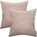 MAGMA Lot de 2 housses de coussin, 40 x 40 cm ou 50 x 50 cm (40x40cm, rose)