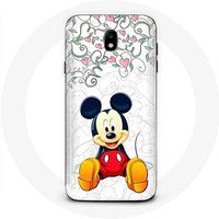 Maniacase Hoesje voor Samsung Galaxy S4 Mickey Mouse Bloemen Harten