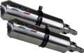 GPR Exhaust Systems Satinox Dual V-strom Dl 1000 02-13 Gehomologeerde Slip On Uitlaatdemper Zilver