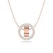 Swarovski ketting Hollow 5636500 Rosekleur Metaal