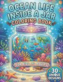 Ocean Scene Coloring Book for Adults and Kids
