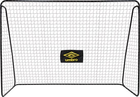 Umbro Voetbaldoel - 300 x 120 x 205 cm - Metaal - Zwart - Incl. Grondhaken