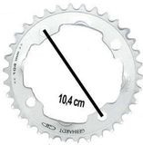 Gebhardt Buzaglo Gebhardt kettingblad 42t 9sp Grijs Unisex Stadsfiets