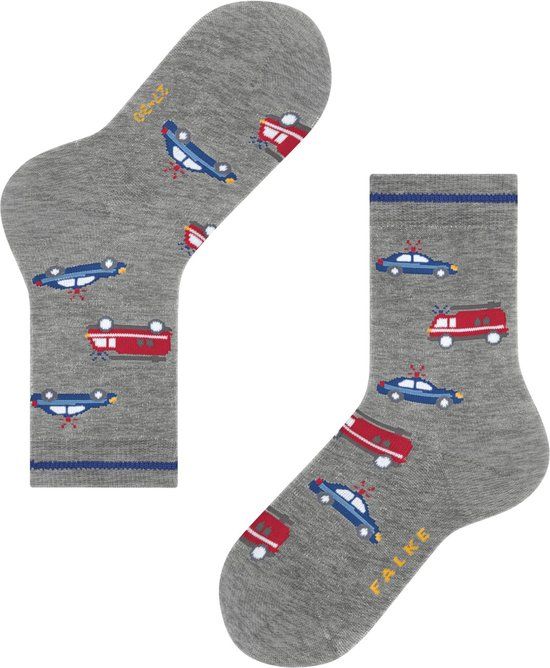 FALKE Police and Fire Cars Sokken Kinderen 12297 - light grey 35-38