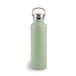 Lacor - Roestvrijstalen fles, waterfles, dubbele isolatiewand, houten dop met oogje om op te hangen, BPA-vrij, inhoud: 0,75 l, groen