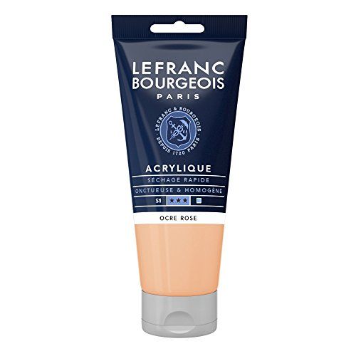 Lefranc & Bourgeois Lefranc Bourgeois 300412 fijne acrylverf, hoog gepigmenteerd, goede dekking, romige homogene textuur - 80ml tube, Pink Ochre