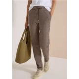 cecil Icecat Slim Leg-broek met houndstooth-patroon