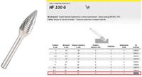 Klingspor HF 100 G - Metaalfrees - 12,7 x 25mm - SPG Type