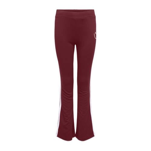 ONLY KIDS ONLY GIRL flared broek donkerrood