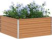 vidaXL Verhoogde plantenbak Lichtbruin 100 x 100 x 45 cm