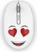 Inca Weeny Ergonomische, draadloze muis, 1200 DPI, 2,4 GHz, wit