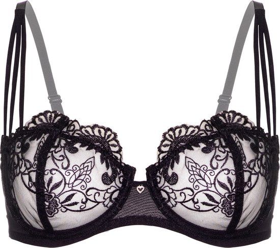 Daring Scala 2.0 b.v. Very Sexy Embroidered Bra 90D Black