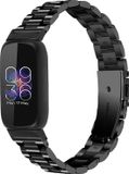 By Qubix Qubix - Compatible Fitbit bandje - Geschikt voor Fitbit Inspire 3 - Schakelband - Zwart