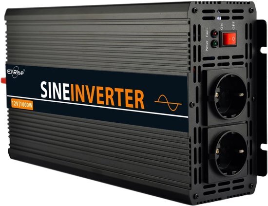 EnRise 12V-230V Zuivere Sinus Omvormer - 1500W/3000W