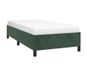 vidaXL Cadre de lit sans matelas, vert foncé, 90x200 cm, velours