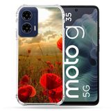 Versterkte Motorola Versterkte hoes voor Motorola G35 5G klaproos bloem