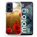 Versterkte Motorola Versterkte hoes voor Motorola G35 5G klaproos bloem