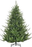 HOMCOM Kerstboom PE, Metaal 136L x 136B x 180H cm Groen