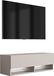 3xE living meuble TV 100 cm, aspect cachemire, éclairage LED blanc