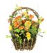 Rozen in beker kunstbloemen rozen bloemen grafdecoratie kunstrozen kunstrozen boeket rozen decoratie rozenkoppen plastic rozen zijden bloemen decoratieve bloemen kunstbloemen oranje