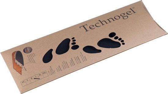 Technogel Drukverlagende Schoenzool - 45/46 - Unisex - Wit - Katoen - Inlegzolen