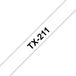 Brother TX-211 Ruban d'imprimante d'étiquettes noir sur blanc 6 mm