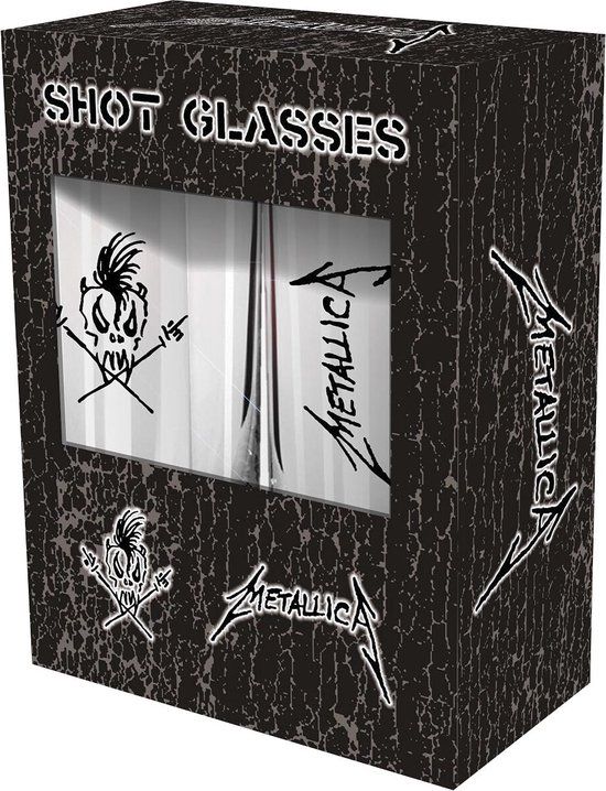 Metallica Scary Guy Unisex Shotglazenset - transparant - Glas