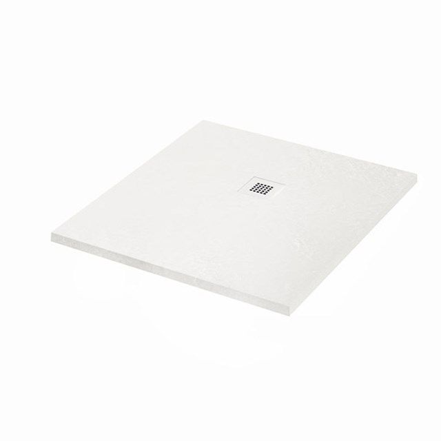 Maxaro Douchebak 100x90 cm Rechthoek Mineraalmarmer Wit