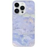 Apple iPhone 14 Pro Marbre bleu bedrukt siliconen hoesje
