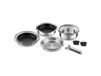 Lot de 2 casseroles 16/20cm avec poignée amovible