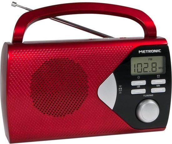 Metronic 477201 Draagbare Radio Rood