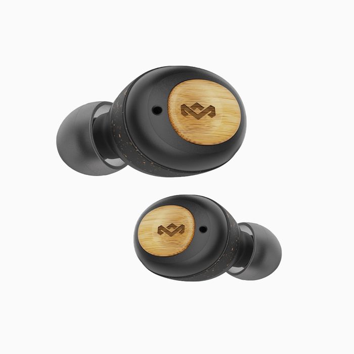 House of Marley Champion TWS - Draadloze In-ear Oordopjes - Bluetooth 5.0 - Zwart/Hout