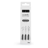 Copic Multiliner Fineliner Set Zwart (0.5 - 1 mm) 3 stuks