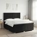 vidaXL Boxspringbed met matras met hoofdeinde Zwart 140 x 200 cm Stof