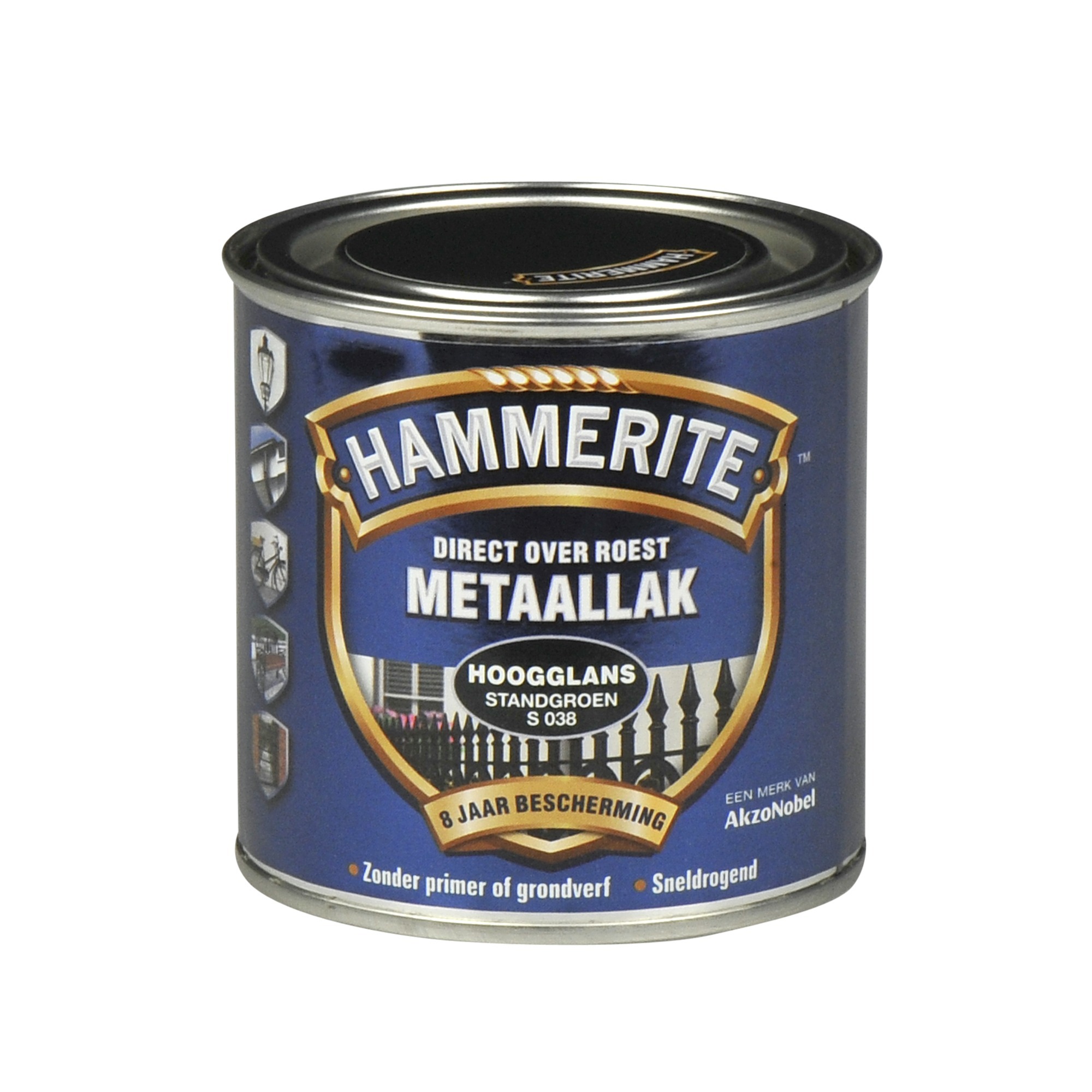Hammerite direct over roest metaallak hoogglans standgroen - 250 ml