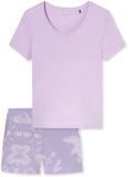 SCHIESSER Pyjama kort Dames orchid Effen 65% Modal, 35% Katoen Maat XL