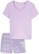 SCHIESSER Pyjama kort Dames orchid Effen 65% Modal, 35% Katoen Maat XL
