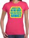 Bellatio Decorations Foute party Liever te dik in de kist dan een feestje gemist verkleed/ carnaval t-shirt roze dames - Foute hits - Foute party outfit/ kleding XXL