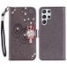 Étui hibou Samsung Galaxy S26 Ultra avec strass - Gris